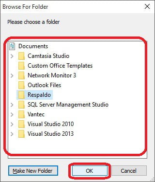 Ejecutar VBScript Copiar los correos de Outlook-4