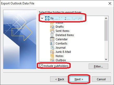 Respaldar Correo en Outlook 2013 - 5