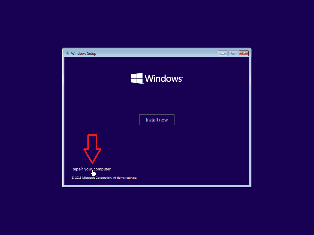 4 windows 10 x64 bootmgr is missing seleccionar reparar