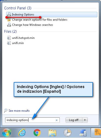 3 Windows 7 Solucion A Problemas De Busqueda En Outlook Opciones De Indizacion