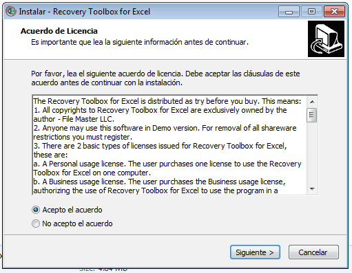 Herramienta de restauración de Microsoft Excel 2