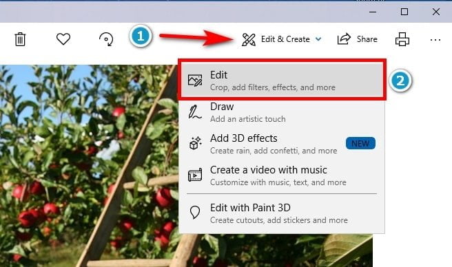 Abrir el editor de fotos de Windows Abrir el editor de fotos de Windows