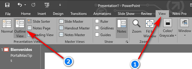 cambio de idioma del corrector en powerpoint
