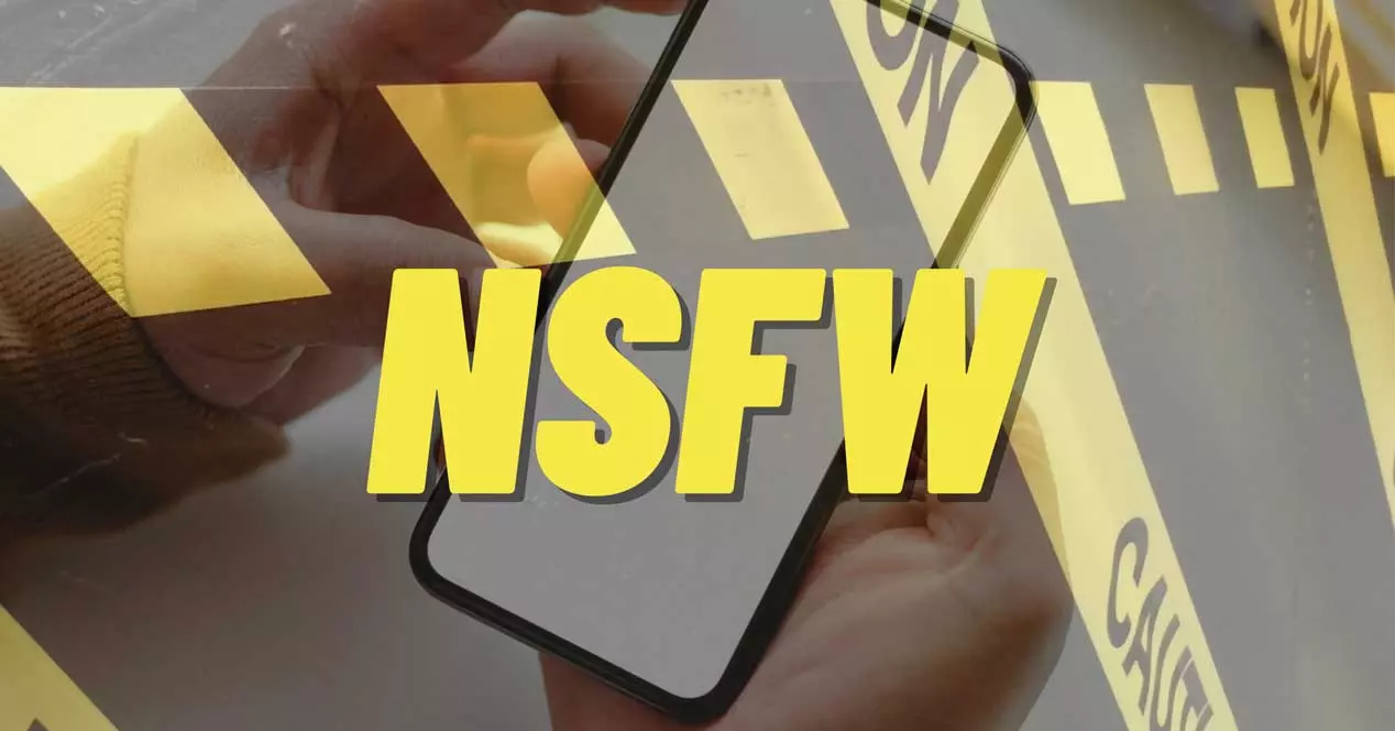 alerta de contenido nsfw