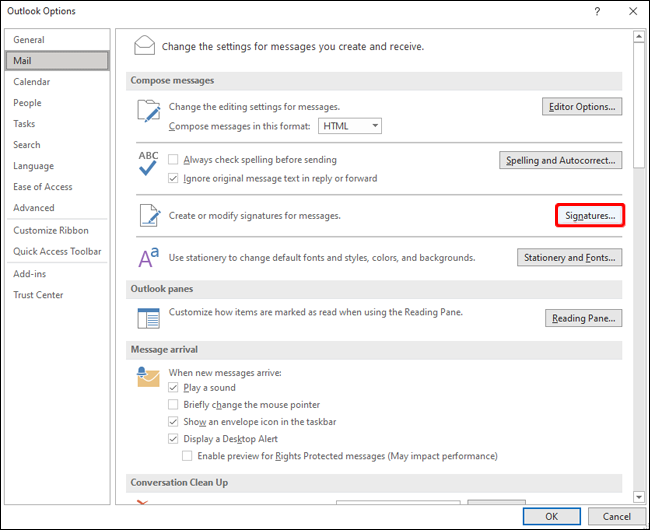 cambiar firma en outlook paso a paso 2