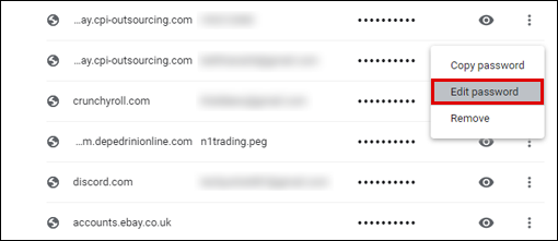 contraseña google chrome 26