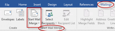mail merge 1