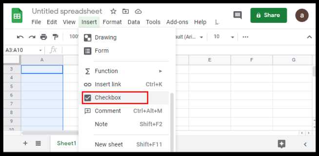 casilla de verificación a un documento de google 13