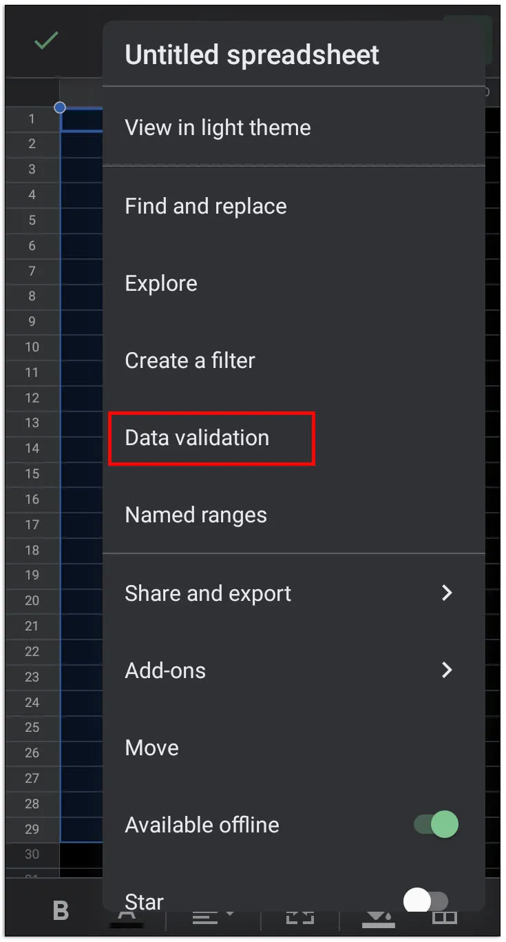 casilla de verificación a un documento de google 28
