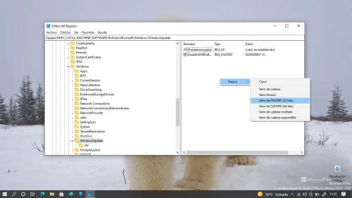 desactivar actualizaciones windows 10 a windows 11 regedit