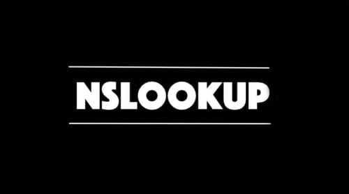 que es nslookup
