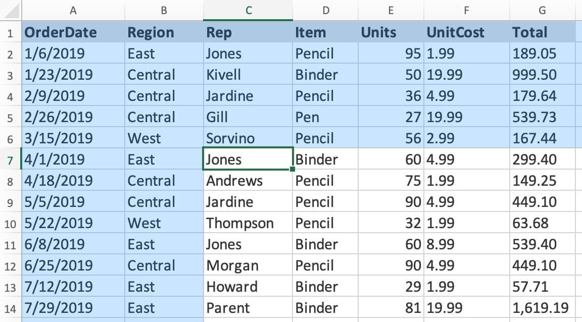 congelar una fila o columna en excel para mac 7