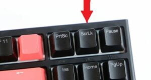 tecla de bloqueo de desplazamiento en excel destacada