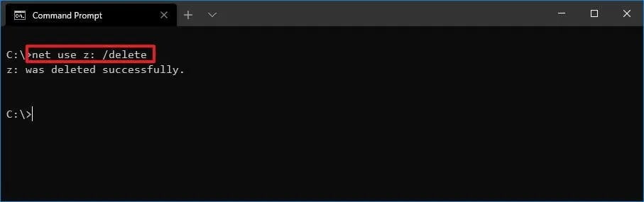 mapear una unidad de red desde el símbolo 5